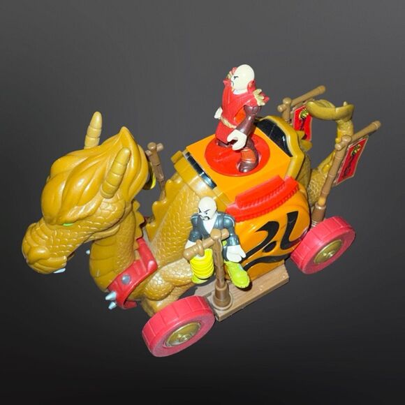 2014 Fisher-Price Imaginext Samurai Dragon Wagon 2 Samurai Warrior Figures - Picture 11 of 13